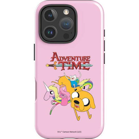 Adult Swim Adventure Time Riding in a Unicorn iPhone 16 Pro Impact Case